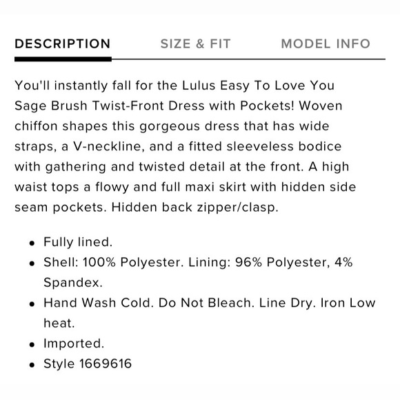 Lulu’s Easy To Love You Sage Brush Twist-Front Dress with Pockets - Picture 8 of 16